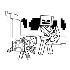 Wither Minecraft Coloring Page