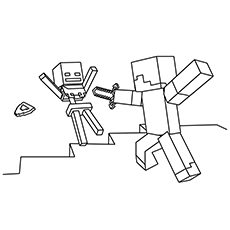 Free Printable Minecraft Zombie Villager Coloring Pages