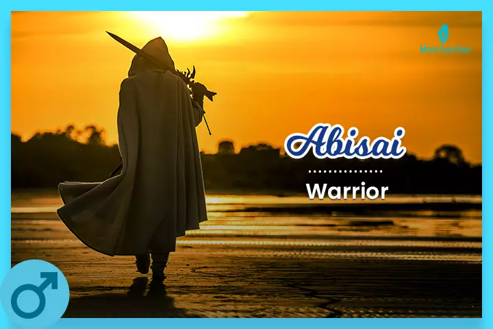 Abisai is a baby name meaning warrior