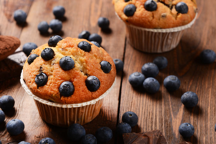 Blueberry muffins for kids