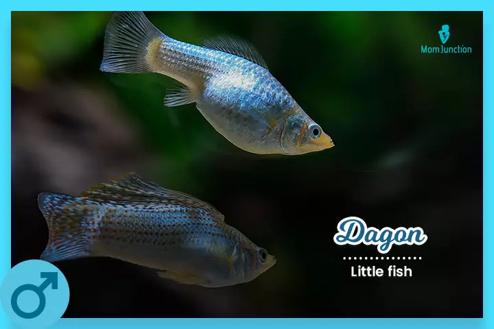 Dagon is a unique December baby name meaning little fish