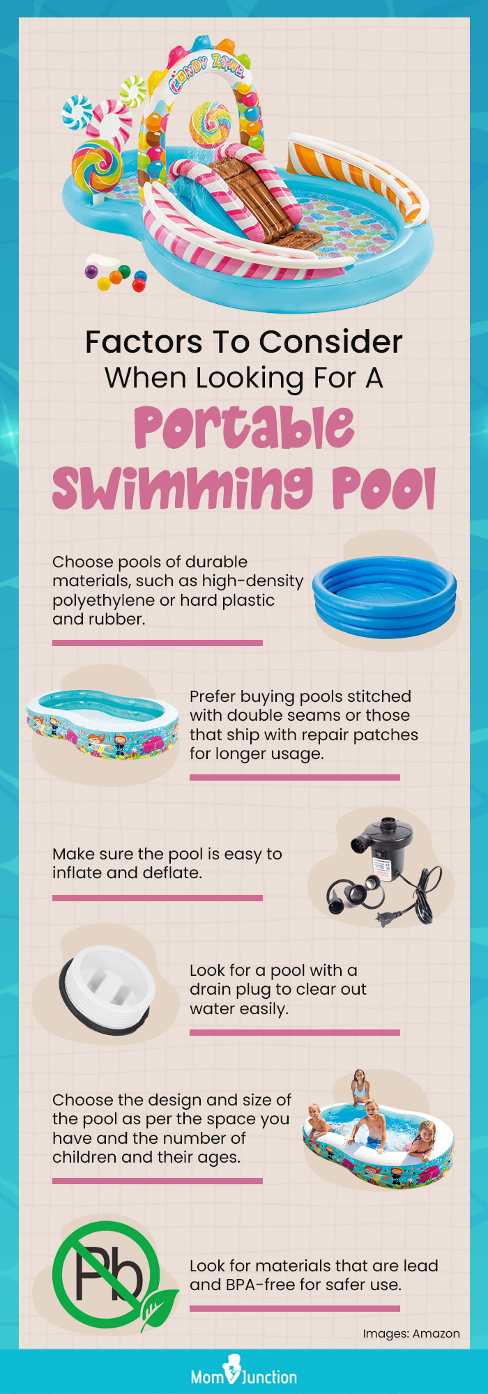Factors To Consider When Looking For A Portable Swimming Pool (infographic)