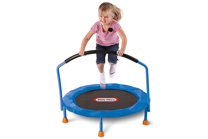 Safe Toy for Children Bouncer for Boys & Girls HyperMotion Small Trampoline for Kids Indoor Outdoor Kids Toys for Toddlers Mini Trampoline with Handle