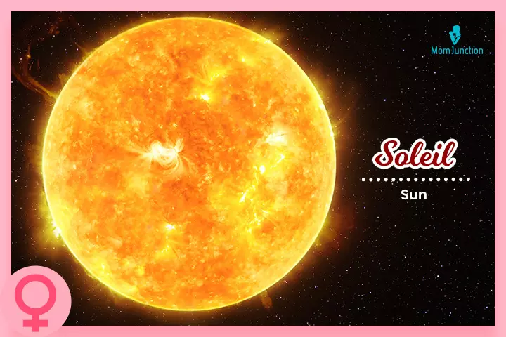 Soleil, Heavenly space baby names