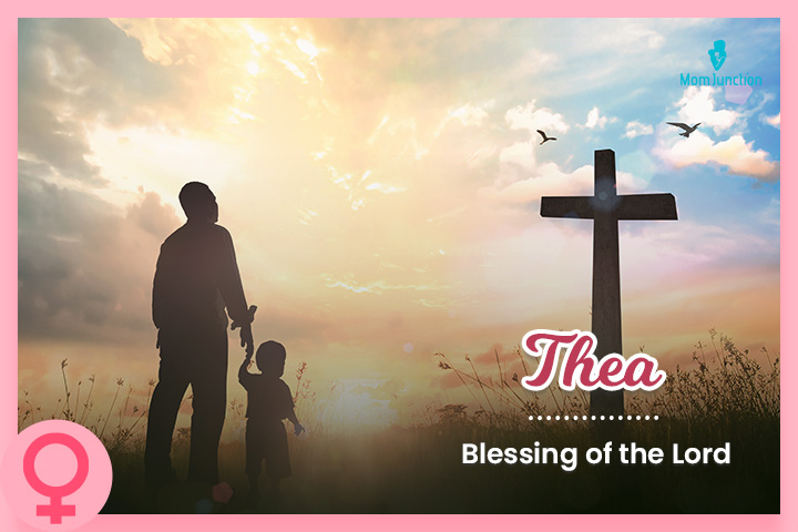 Thea means the blessing of the Lord