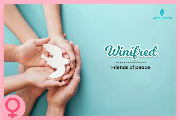 Winifred means friends of peace 