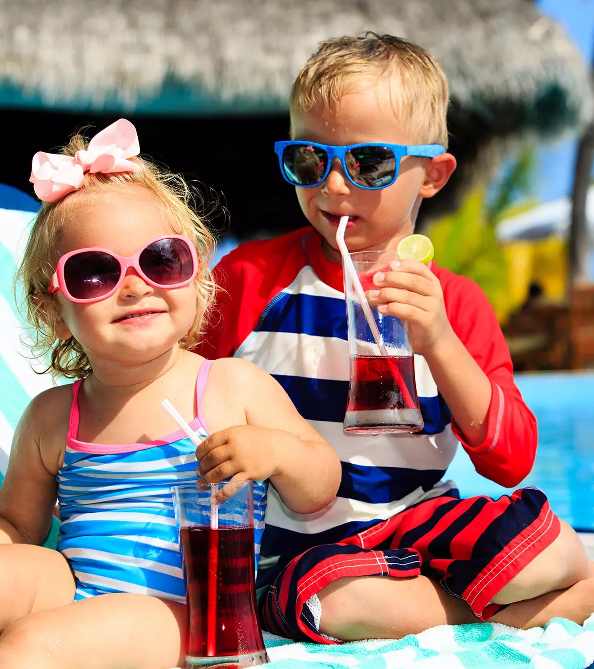 Kids Having Non-Alcoholic Cocktail