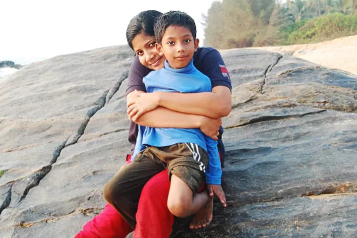 Achu and baby