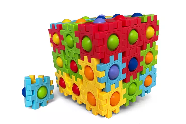 Anlabay 2-In-1 Pop Blocks Jigsaw Puzzle