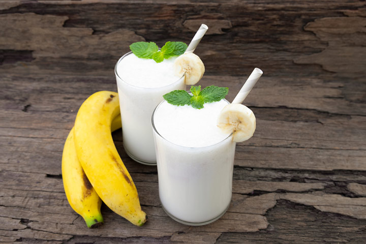 Banana slush, non-alcoholic cocktail recipes for kids