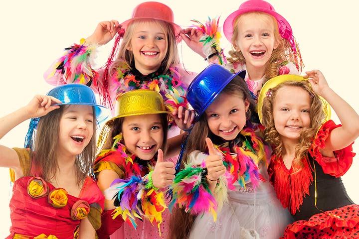 Dance activities for kids using colorful hats