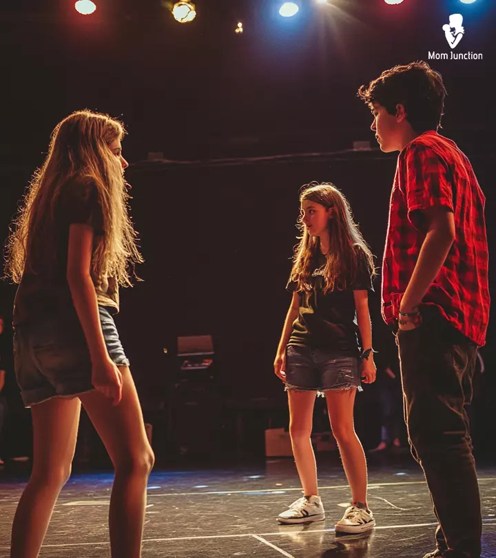 Teen Participating In Drama Activities, Indicating Engaging Improv Games