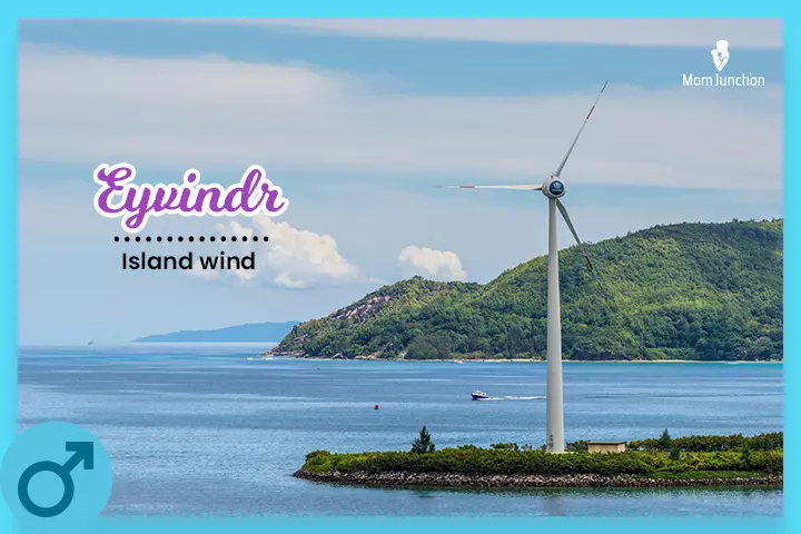 Eyvindr, means island wind