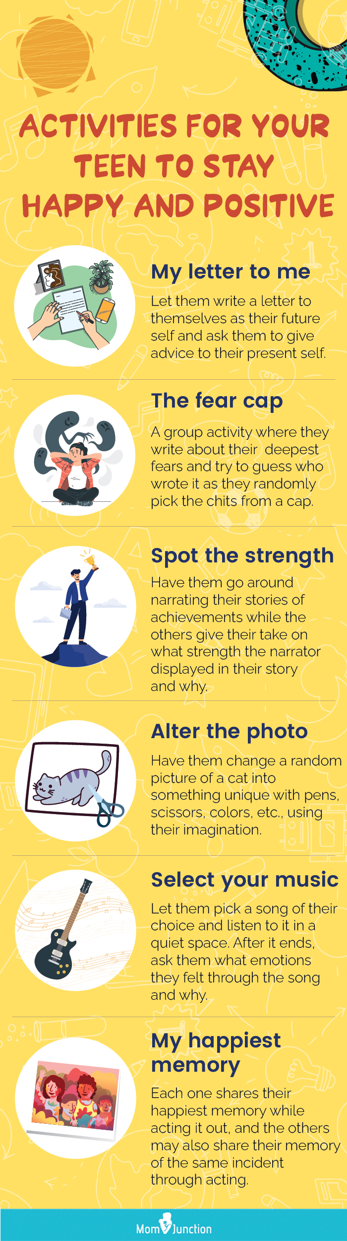 therapy activities for teenagers (infographic)