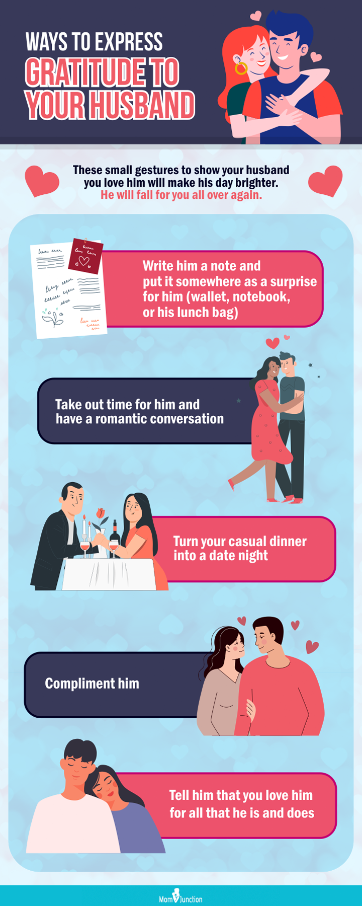 how to be a good husband (infographic)