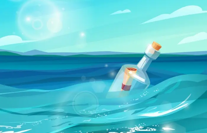 Message in a bottle invitation