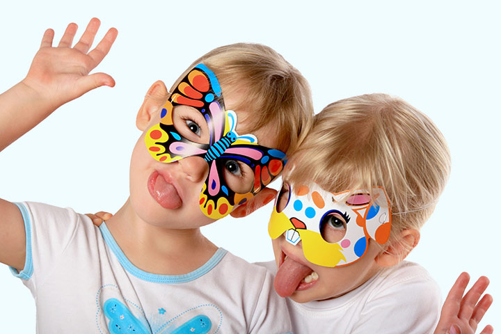 Dance activities for kids using an animal mask