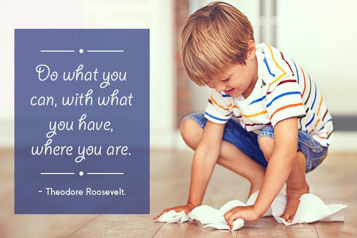 Do what you can, positive words of encouragement for kids