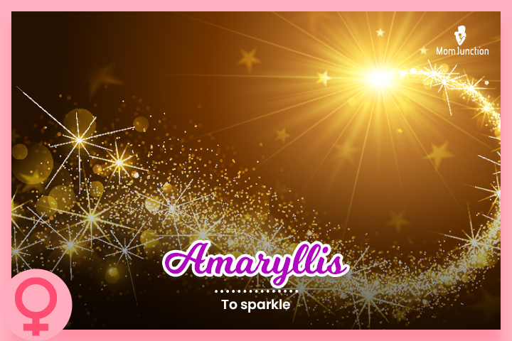 Amaryllis means to sparkle