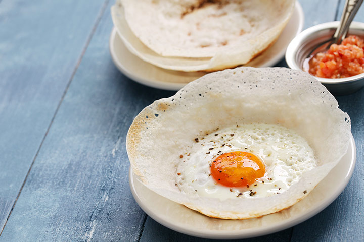 Appam with rice and coconut, Indian breakfast recipes for kids