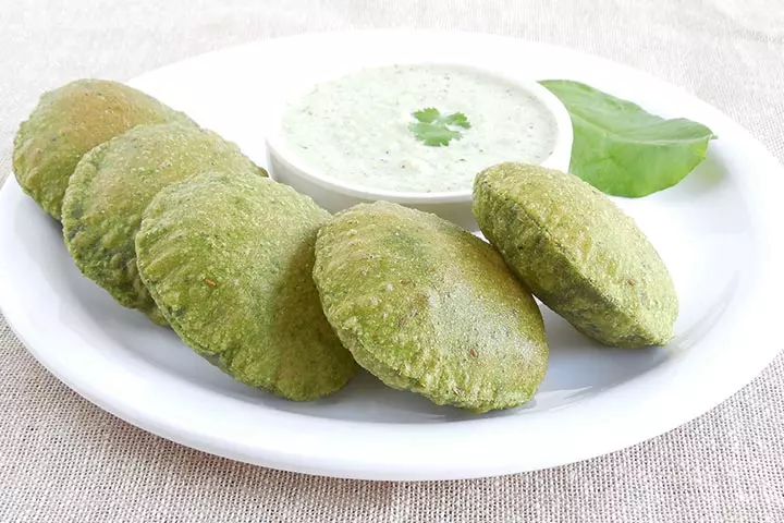 Palak poori, Indian breakfast recipes for kids