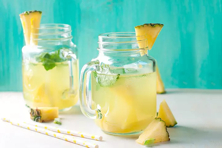 Hawaiian pineapple nonalcoholic punch recipe for baby shower