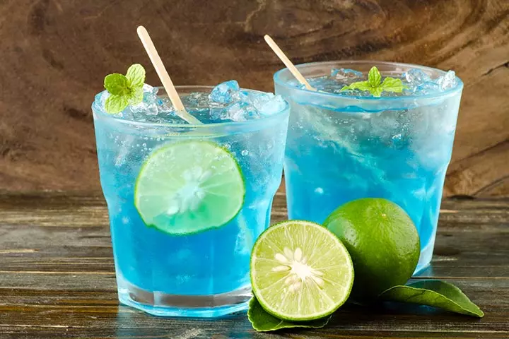 Blue lime nonalcoholic punch recipe for baby shower