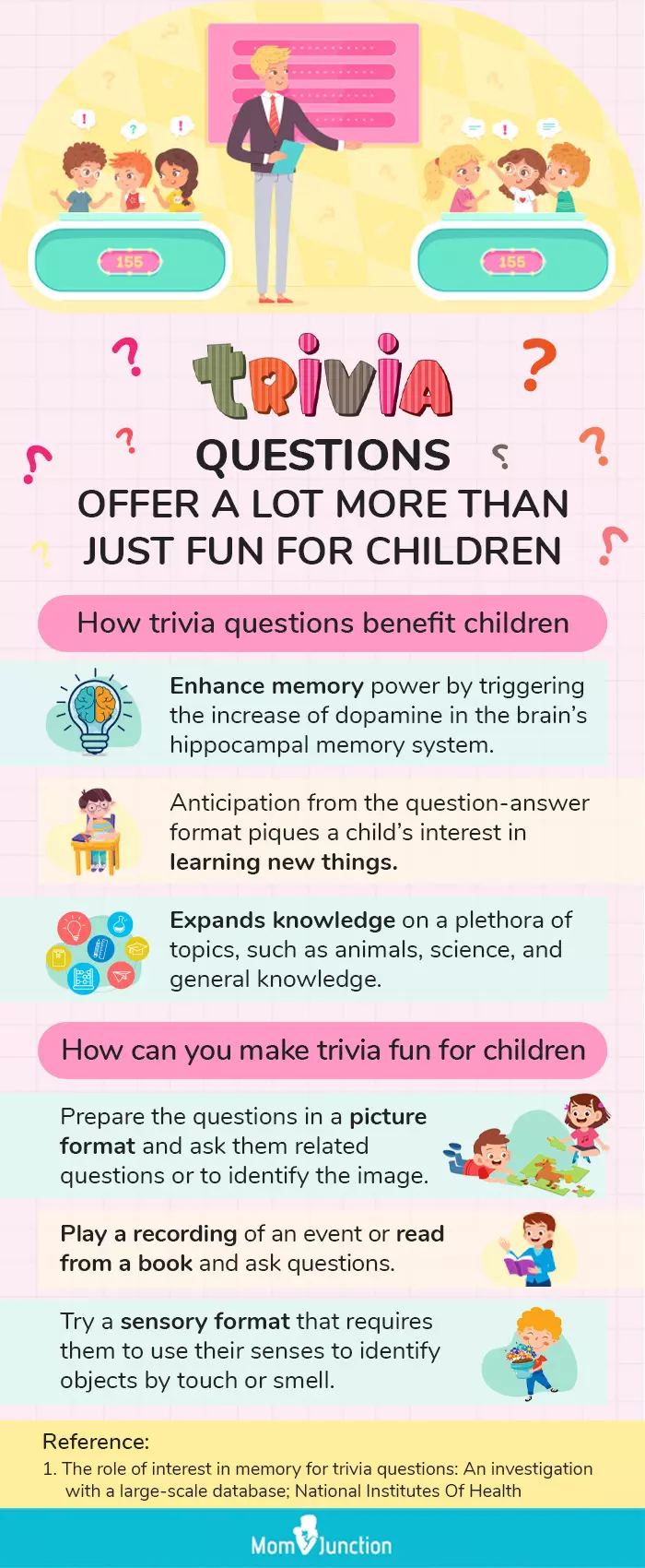 trivia for children (infographic)