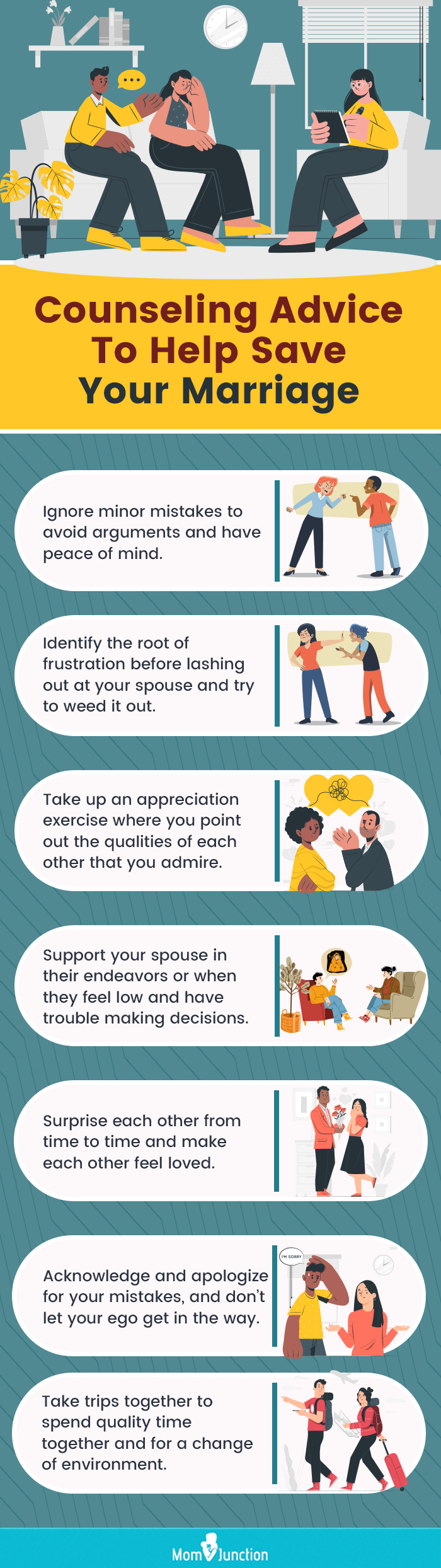 counseling advice to help save your marriage (infographic)