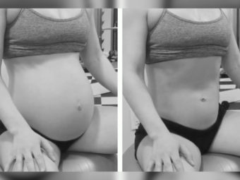 Video Of Pregnant Woman Pulling Her Belly In. Where Does The Baby Go?