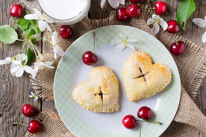 Heart shaped tarts for baby shower desserts