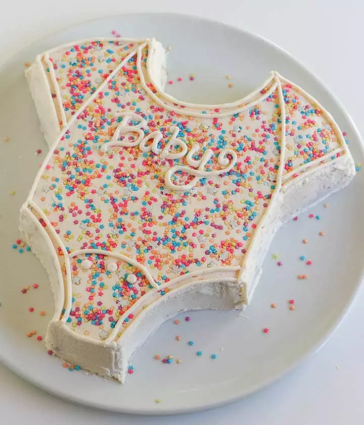 Onesie cake for baby shower desserts