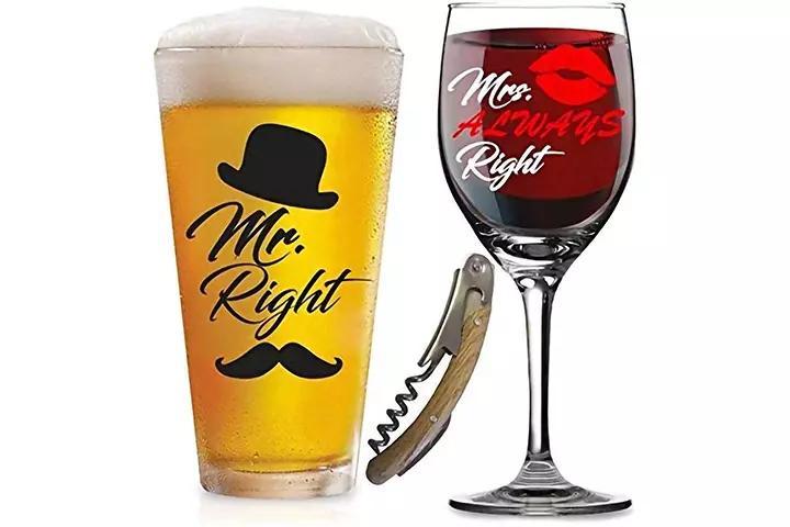 Right and Mrs. Always Right Glasses
