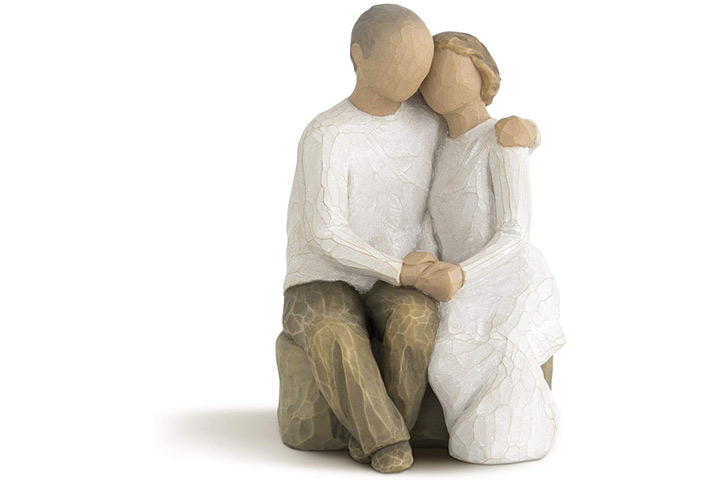 11 inch couple hug and kiss statue, romantic lover statue, wedding gift