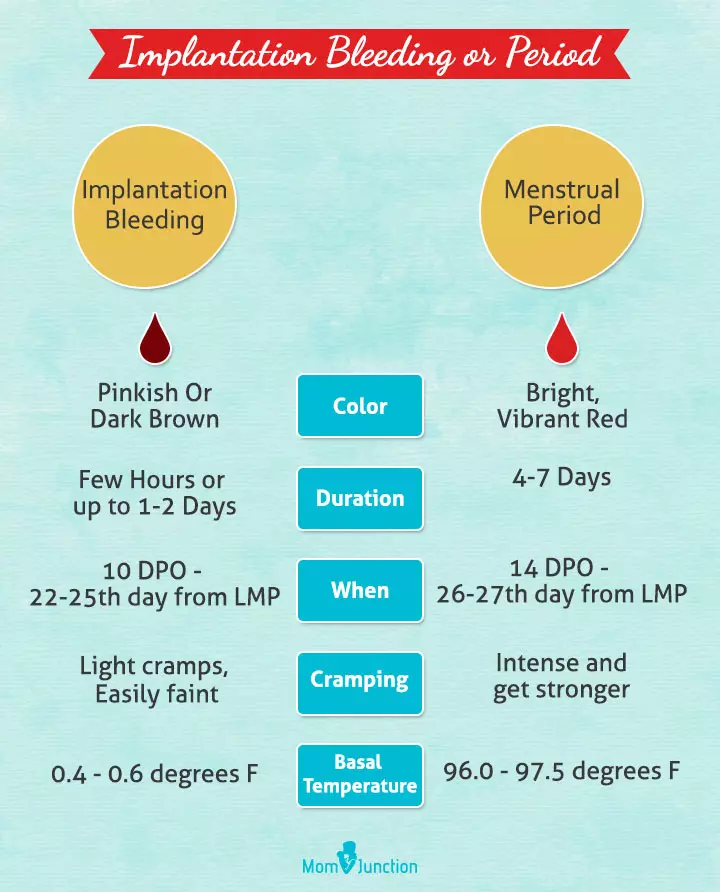 Implantation Bleeding vs Menstrual Period
