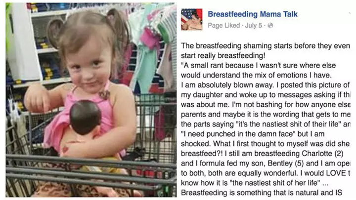 Adorable Picture Shows Little Girl 'Nursing' Her New Baby Sister2