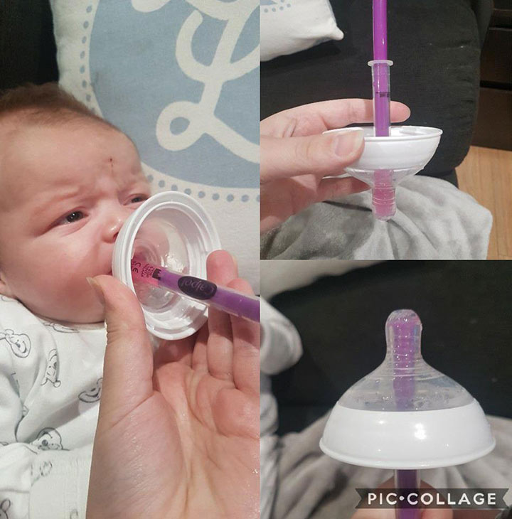 Mom's Clever Hack For Getting A Baby To Take Its Medicine Goes Viral
