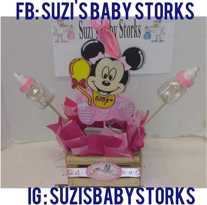 Minnie Mouse baby shower unique baby shower centerpiece
