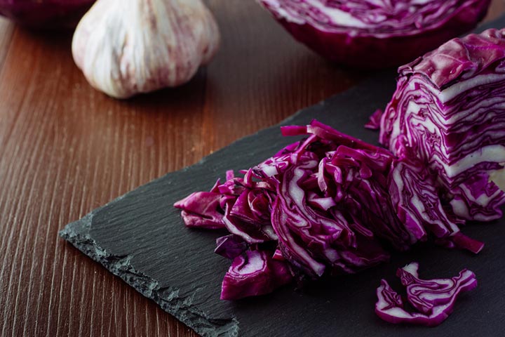 With Red Cabbage