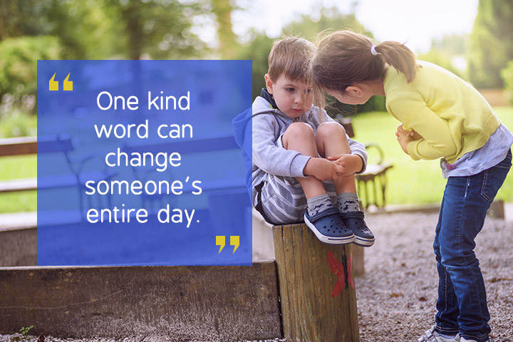 One kind word, positive thought for the day quotes for kids