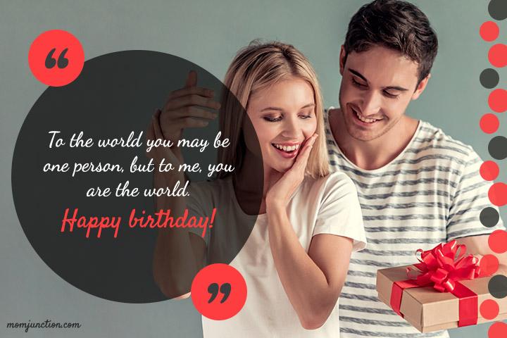 birthday messages for love