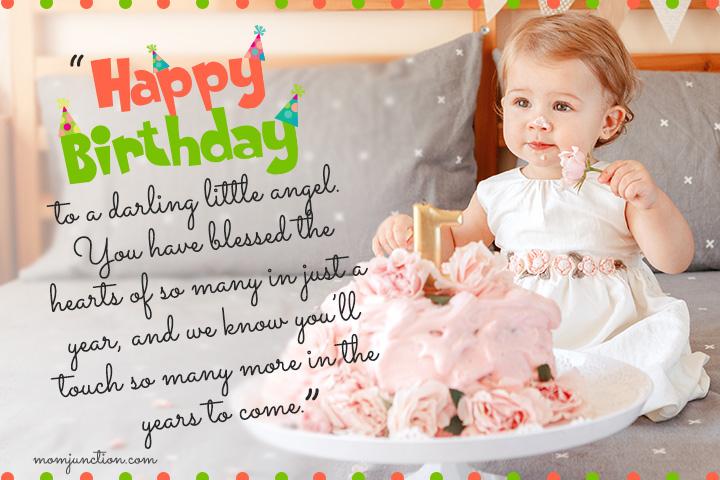 happy birthday one year old baby girl