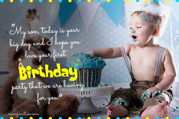 birthday wishes for baby boy 1st birthday from parents in marathi