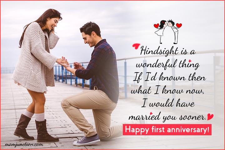 1st wedding anniversary for wife