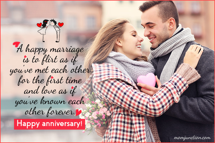 A happy marriage anniversary wishes for wife