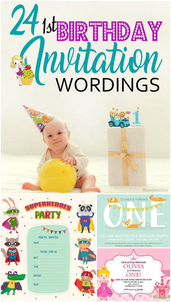 24 Best 1st Birthday Invitation Wordings