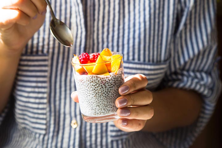 Chia seeds during pregnancy can be consumed by adding them to yogurt