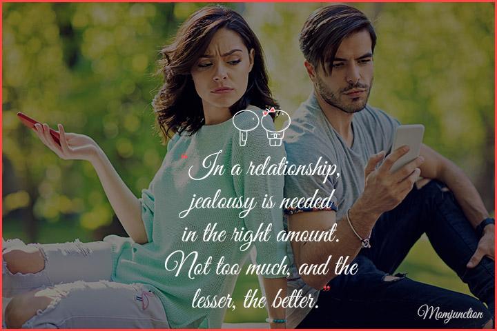 couple on the phone and jealousy quotes in a relationship