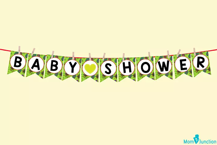 Personalised Baby Shower Printed Banner