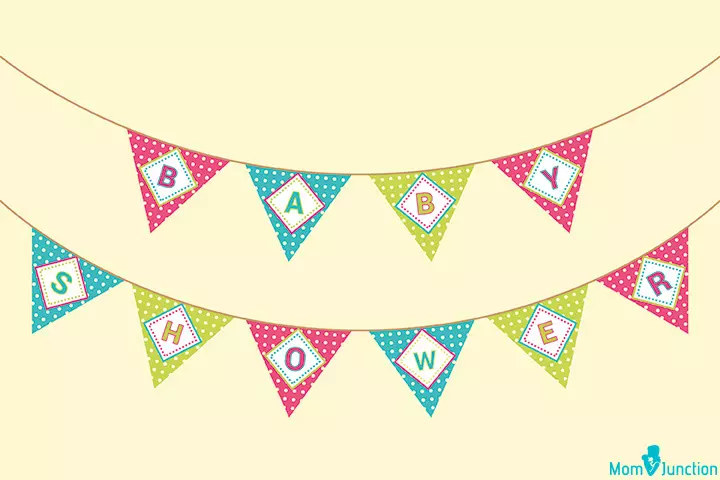 Triangle Baby Shower Party Banners